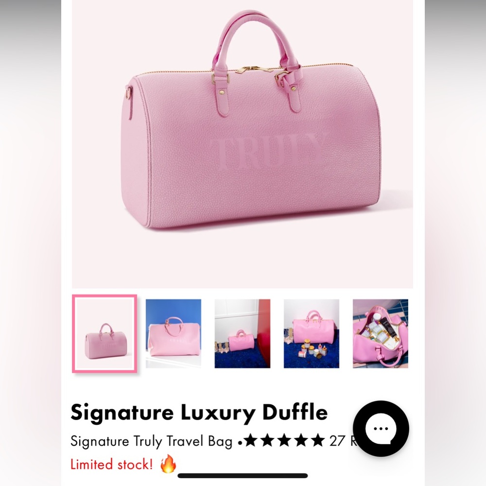 Truly Pink Signature Luxury Duffle